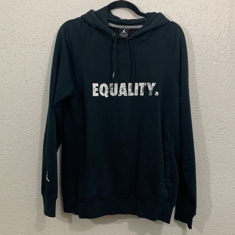 Nike Jordan CarMelo Anthony EQUALITY Men's Black Basketball Hoodie size‎ M